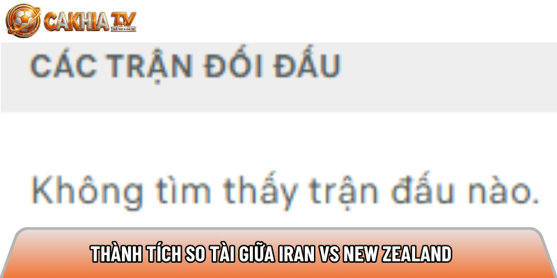 Soi kèo Iran vs New Zealand, 8h ngày 16/06 - World Cup 2026 3 Thành tích so tài giữa Iran vs New Zealand