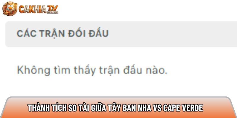 Soi kèo Tây Ban Nha vs Cape Verde, 23h ngày 15/6 - World Cup 2026 3 Thành tích so tài giữa Tây Ban Nha vs Cape Verde